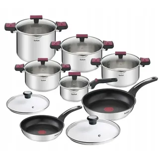 TEFAL TÖPFE G723SA COOK & CLIP SET 14 STÜCK INDUCTION NEW!!!