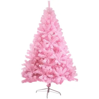 Veylin Künstlicher Weihnachtsbaum, 320 Spitzen, mit Metallständer, Rosa, 1,22 m