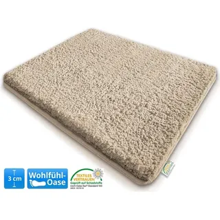 casa pura Karat Sky Uni Creme Beige 80 x 150 cm