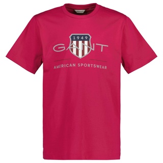 GANT Kinder T-Shirt - ARCHIVE SHIELD, Kurzarm, Rundhals, Baumwolle, uni Pink 170