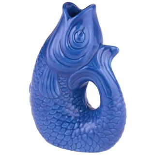 Gift Company - Monsieur Carafon - Vase/Blumenvase - XS - Steingut - Azure/Blau - 8,5 x 5,5 x 12,5cm - 0,2 Liter