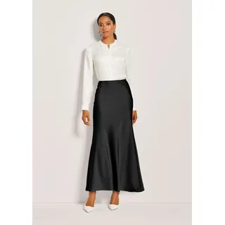 Madeleine Maxirock Damen Satin Schwarz 36