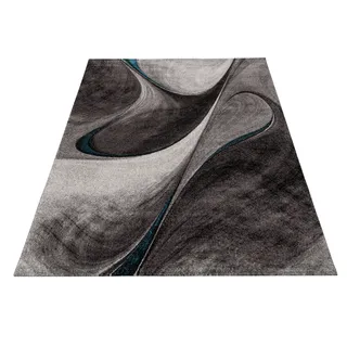 MERINOS Brilliance Webteppich 160 x 230 cm Blau/Grau