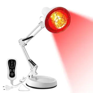DASIAUTOEM Fernbedienung Rotlichtlampe,150W Rotlichtlampe Wärmelampe, Rotlicht-Wärmelampen Set,Physiotherapie-Heizgerät für den Heimgebrauch in Schönheitssalons
