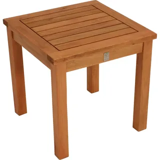 DEGAMO Beistelltisch VAREDERO 40x40x40cm, Eukalyptus geölt,