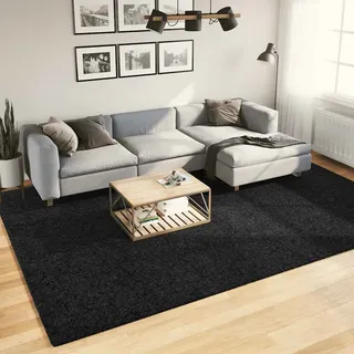 Teppich Oviedo Kurzflor Schwarz 240x340 Cm