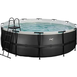 EXIT TOYS Black Leather Pool 427 x 122 cm inkl. Filterpumpe
