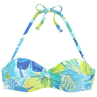 SUNSEEKER Bügel-Bandeau-Bikini-Top Damen blau-grün Gr.32 Cup A
