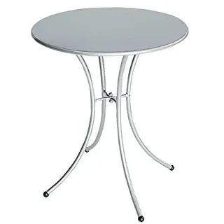 Pigalle Emu Tisch Art. 905, ø 60 cm, pulverbeschichteter Stahl, Aluminium fabre cod. 20