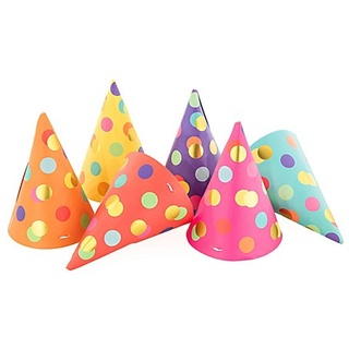 Party-Hüte "Punkte", 6 Stück