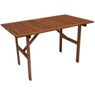 DEGAMO BRASILIA Gartentisch 120 x 70 x 73,5 cm Braun