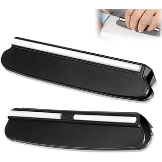 VZU 2 Stück Schleifhilfe Set, 15 Grad Schärfhilfe Winkelhalter, Schleifhilfe Messer, Manuelles Messerschärfer Winkel Halter Für Schärfen für Schleifstein Anfänger (Schwarz)