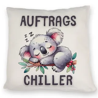 speecheese Koala Auftragschiller Kissen Chillen auf Eukalyptusbaum Schlafendes Beuteltier aus Australien - Ruhe Entspannung mit Tier Kissen