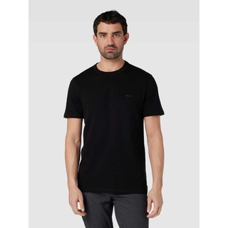 T-Shirt aus reiner Baumwolle, Black, L