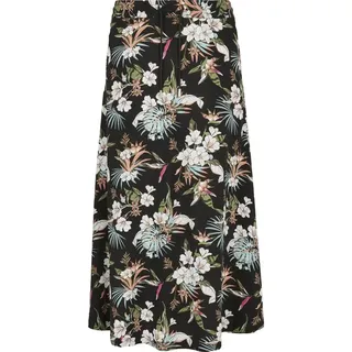 URBAN CLASSICS Viscose Kurzer Rock Black Mixed L
