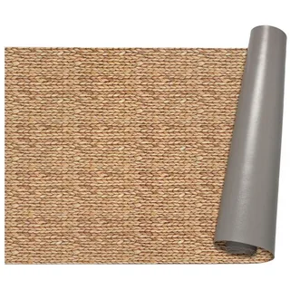 ANRO Küchenläufer abwaschbar Japan LADY Läufer pflegeleicht Küchenteppich, Rechteckig, Höhe: 3 mm, robust schmutzabweisend 67x100cm Rustikal Natur robust braun 67 cm x 100 cm x 3 mm
