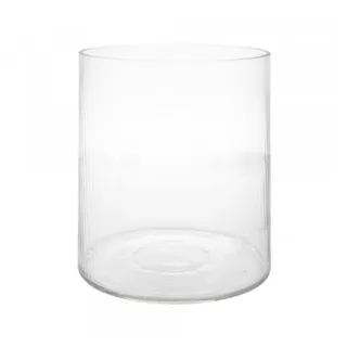 Storefactory Scandinavia Dekovase Windlicht/Vase RAMSJÖ XL klarglas, Ø 25x30 cm weiß