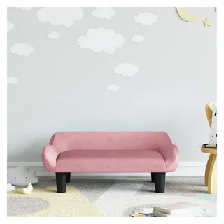 vidaXL Kindersofa Rosa 70x40x24 cm Samt