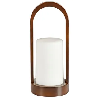 Duni LED Leuchte Easy Bambus 24 x 10 cm Braun