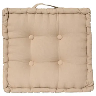 5Five Bodenkissen 40 x 40 x 8 cm Leinen