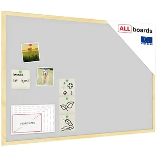 ALLboards Pinnwand 90 x 60 cm Grau