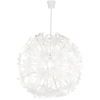 GLOBO Blüten 3-flg. LED 40 cm weiß Kunststoff