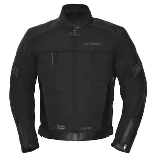 BÜSE Novaro wasserdichte Motorrad Leder-/Textiljacke Schwarz 58