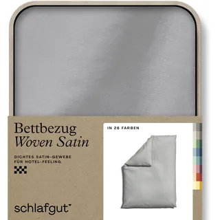schlafgut Woven Satin grau 140 x 200 cm + 1 x 135 x 200 cm