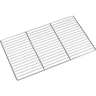 Forgast Edelstahl Grillrost | GN 1/1 | BBQ Ersatzgrillrost | Ersatzrost | Ersatz Koch Grillgitter | Rost Grill | Kochen Gitter | Edelstahl Gitterrost