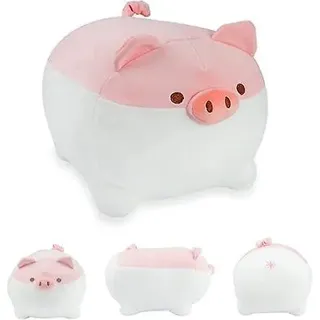 Rosa Schweinchen-plüschkissen (40 Cm), Großes Kuscheltier, Warmes, Niedliches Und Bequemes Kawaii-hockerkissen – Kreative Dekoration
