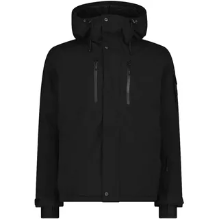 CMP - Herren Skijacke mit fester Kapuze, Schwarz, 56