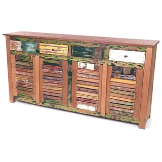 DESIGN DELIGHTS Barschrank BARSCHRANK "HAVANA", 180 cm, Bunt, Minibar, Weinschrank beige|bunt