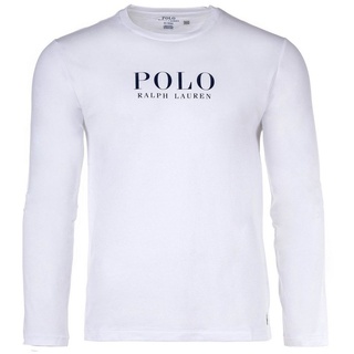 Polo Ralph Lauren T-Shirt Herren Longsleeve - CREW-SLEEP TOP, Schlafshirt weiß S