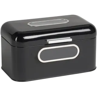 Echtwerk Retro Brotkasten Metall Schwarz