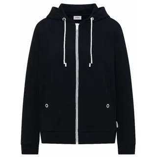 Cecil Langarm Jacke mit Kapuze und Struktur Blau L