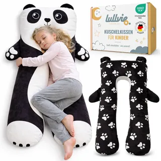 Seitenschläferkissen Kinder – Panda Kuschelkissen Kinder - Kissen Kinder | inkl. Wäschesack & E-Book Geschenk - Lesekissen, Bettschlange, ADHS Kissen