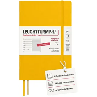 leuchtturm1917 gmbh, am spakenberg 45, 21502 geesthacht, kontakt@leuchtturm1917.com Wochenkalender & Notizbuch Paperback Sunflower 2027