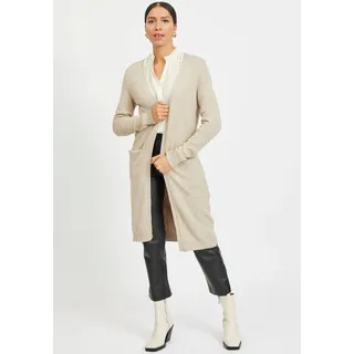 VILA VIRIL LONG L/S KNIT CARDIGAN Beige L