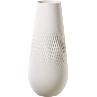 V&B Vase Carré hoch Collier blanc 26 cm