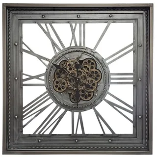 Atmosphera Créateur d'intérieur Wanduhr Wanduhr MECA, Metall, 80 x 80 cm