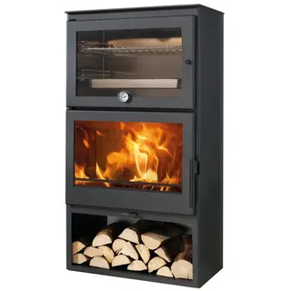 PANADERO Kaminofen »Gourmet«, schwarzmetallic, Stahl, 7,1 kW