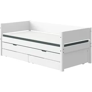 Flexa Bett White 90 x 200 cm Lack Weiß