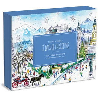 Abrams & Chronicle Michael Storrings 12 Days of Christmas Advent Puzzle Calendar 70098