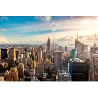 Papermoon Vlies- Fototapete Digitaldruck 350 x 260 cm, New York City Skyline