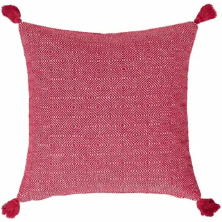 DEKOKISSEN Malda 45/45 cm rot mit Quasten