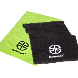 Kawasaki Gästehandtücher Kawasaki Gäste-Handtücher Handtuch Set (2St), 2er Set grün|schwarz