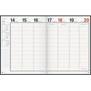 Rido idé Buchkalender magnum 2026 schwarz, 1 St.