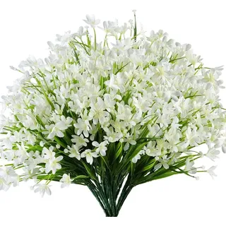 Kunstblumenstrauß 4er-Set Künstliche Narzissensträuße aus Kunststoff, Agger, ideal für Hochzeiten, Brautsträuße und Wohnraum- oder Gartendekoration