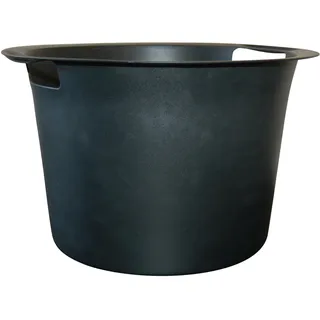 ADURO Kaminholzkorb Kunststoff Ø 45 cm Schwarz