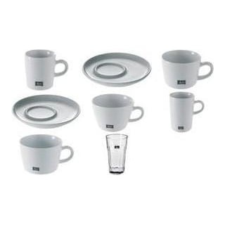 Melitta, Tasse, Cappucino-Tasse "M-Cups", weiß, 0,25 l aus Porzellan, Höhe: 65 mm, mit Henkel (250 ml, 6 x)